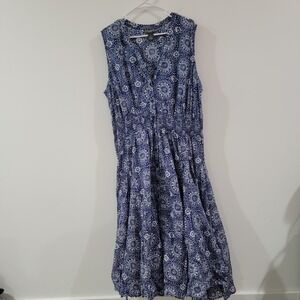 Chelsea Theodore Womens Maxi Dress Size 3X Tiered Floral‎ Summer.